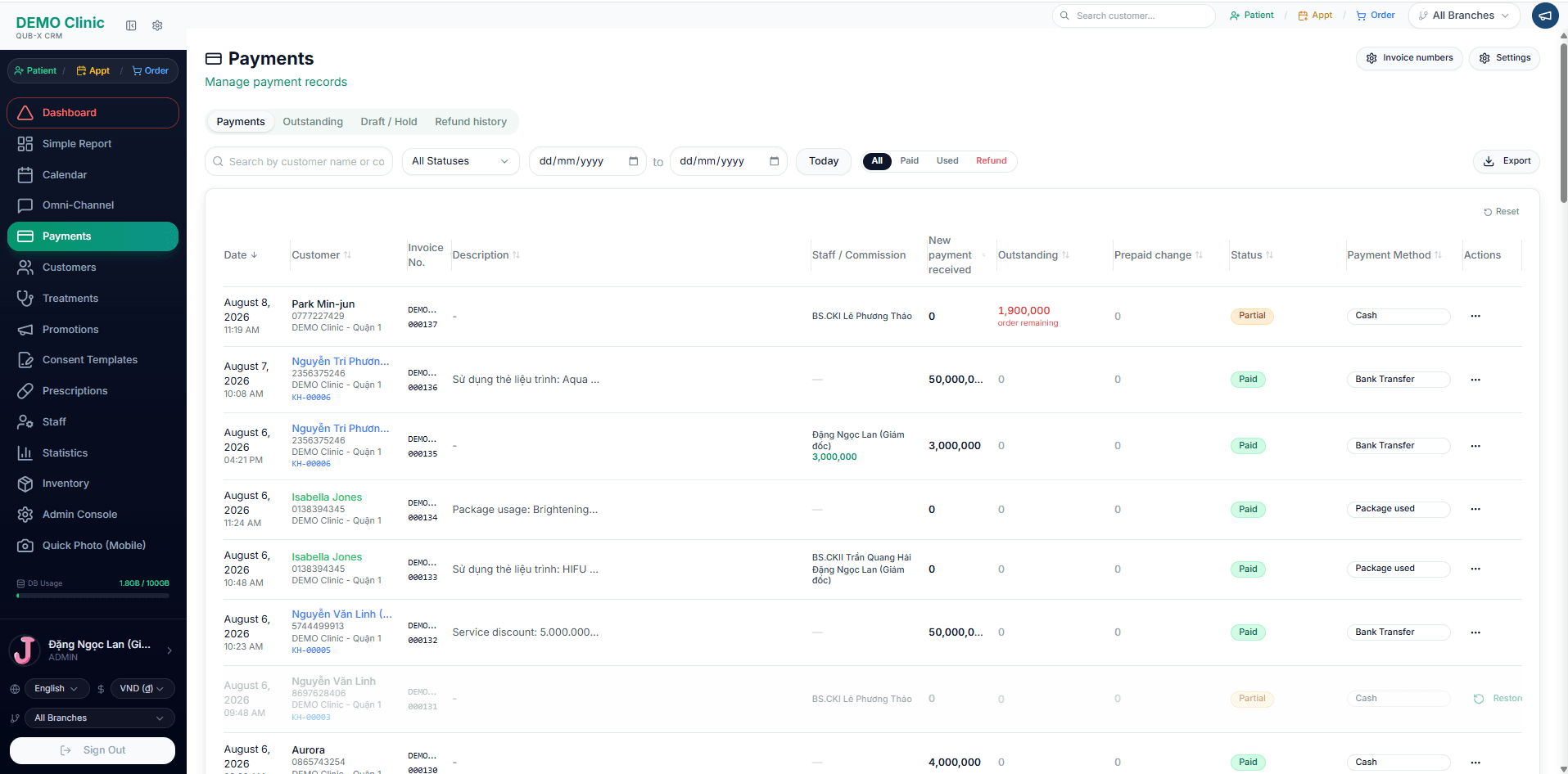 Scheduling and payments